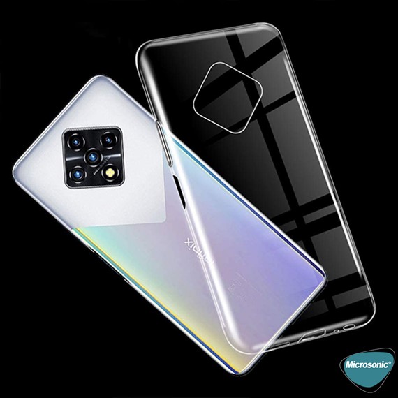 Microsonic Infinix Zero 8 Kılıf Transparent Soft Beyaz 4