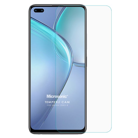 Microsonic Infinix Zero 8 Tempered Glass Cam Ekran Koruyucu 2