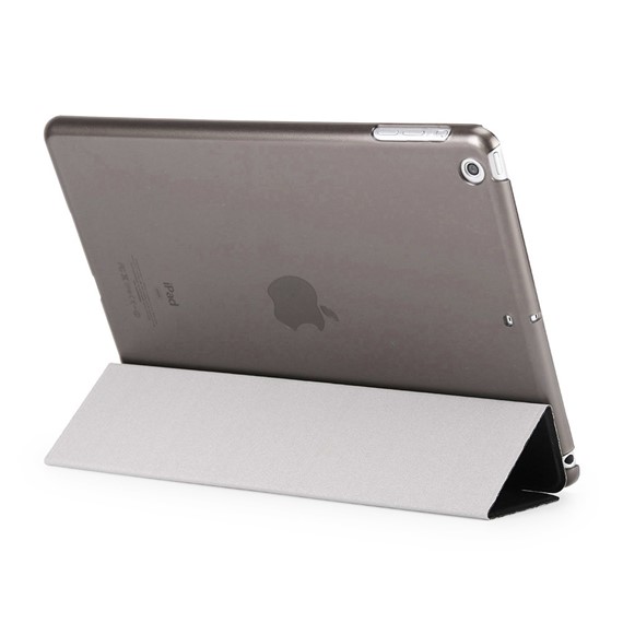 Microsonic Apple iPad 9 7 2017 A1822-A1823 Smart Case ve arka Kılıf Gümüş 3