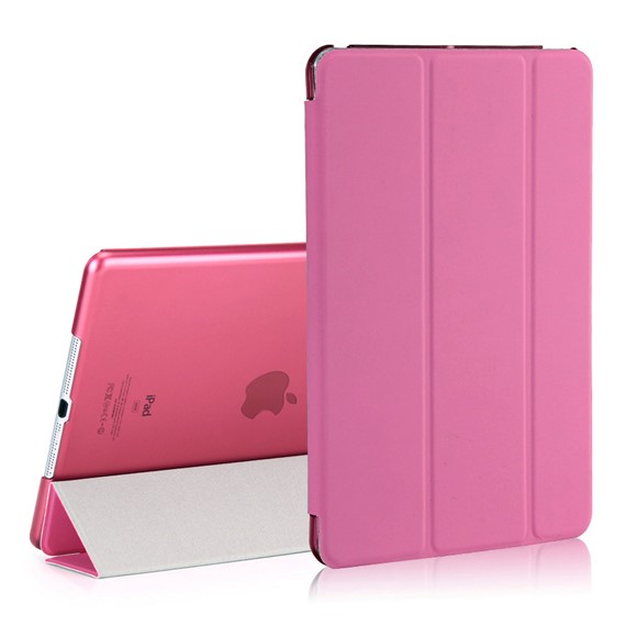 Microsonic Apple iPad 9 7 2017 A1822-A1823 Smart Case ve arka Kılıf Pembe 1