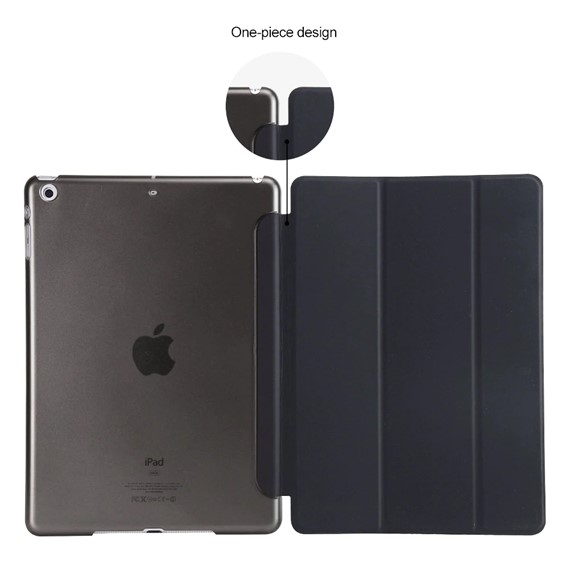 Microsonic Apple iPad 9 7 2018 A1893-A1954 Smart Case ve arka Kılıf Siyah 5