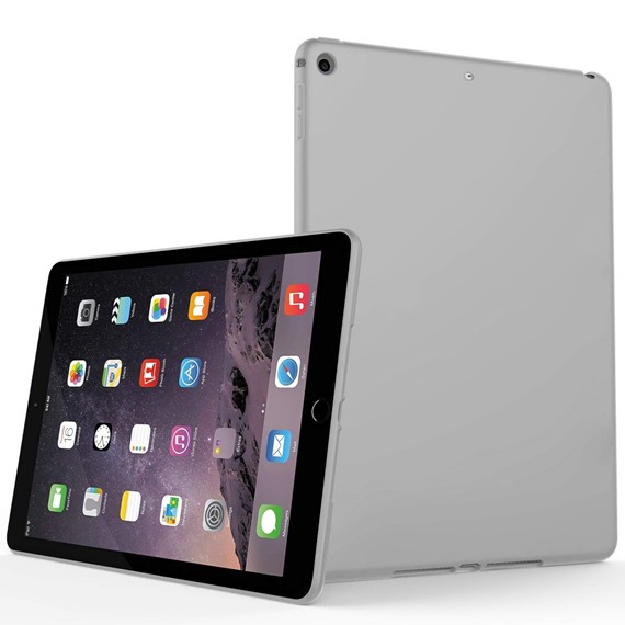 Microsonic Matte Silicone Apple iPad iPad Air A1474-A1475-A1476 Kılıf Gri 1