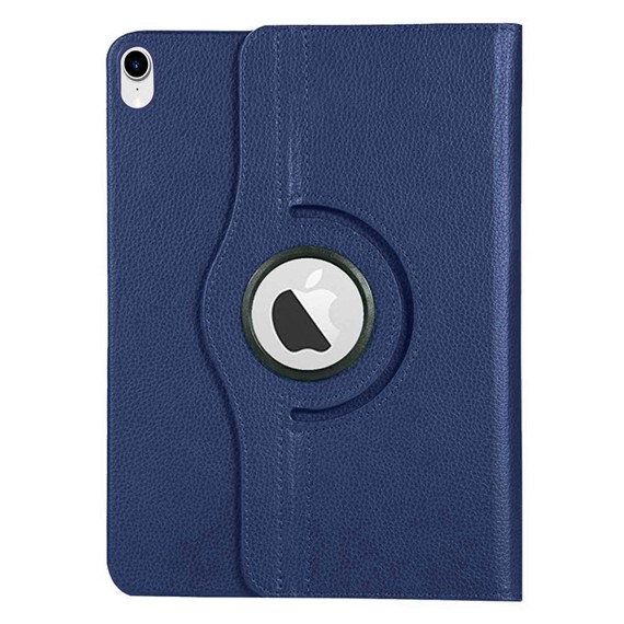 Microsonic Apple iPad Mini 7 Kılıf A2993-A2995 360 Rotating Stand Deri Lacivert 2