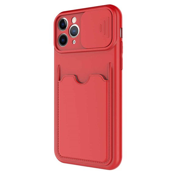 Microsonic Apple iPhone 11 Pro Kılıf Inside Card Slot Kırmızı 2