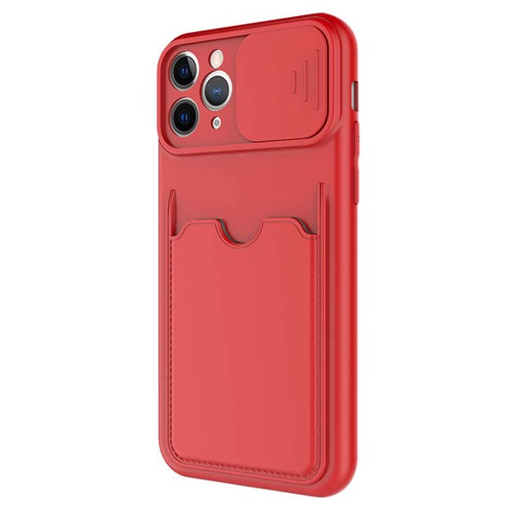 Microsonic Apple iPhone 11 Pro Max Kılıf Inside Card Slot Kırmızı 2
