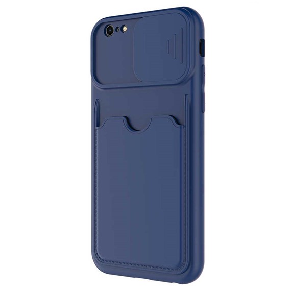Microsonic Apple iPhone 6S Kılıf Inside Card Slot Lacivert 2
