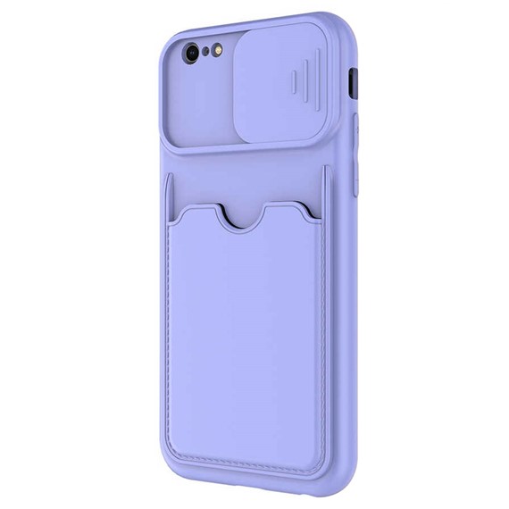 Microsonic Apple iPhone 6S Kılıf Inside Card Slot Lila 2
