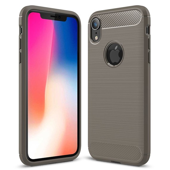 Microsonic Apple iPhone XR 6 1 Kılıf Room Silikon Gri 1