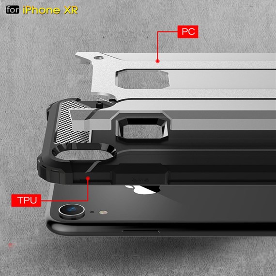 Microsonic Apple iPhone XR 6 1 Kılıf Rugged Armor Kırmızı 4