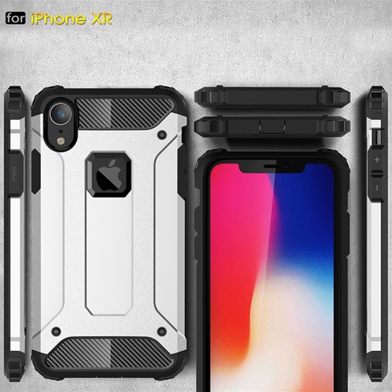 Microsonic Apple iPhone XR 6 1 Kılıf Rugged Armor Rose Gold 5