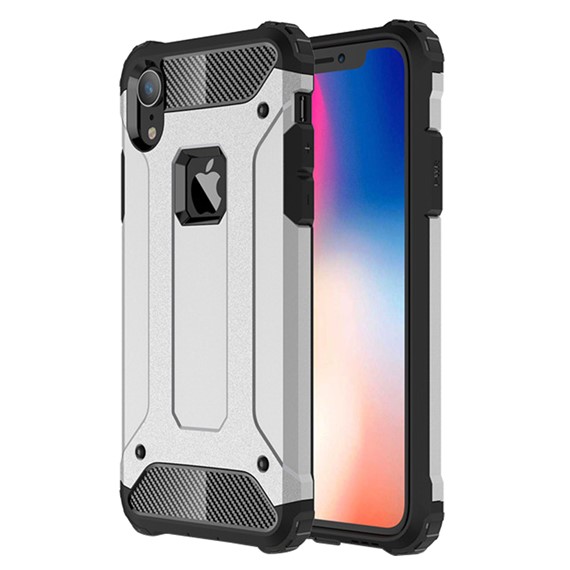 Microsonic Apple iPhone XR 6 1 Kılıf Rugged Armor Gümüş 1