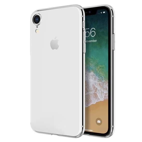 Microsonic Apple iPhone XR 6 1 Kılıf Transparent Soft Beyaz 1