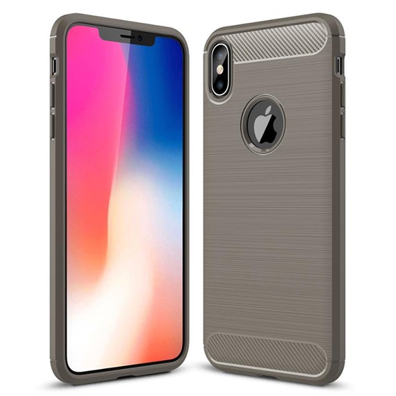 Microsonic Apple iPhone XS Max 6 5 Kılıf Room Silikon Gri 1