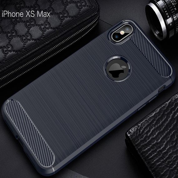 Microsonic Apple iPhone XS Max 6 5 Kılıf Room Silikon Lacivert 3