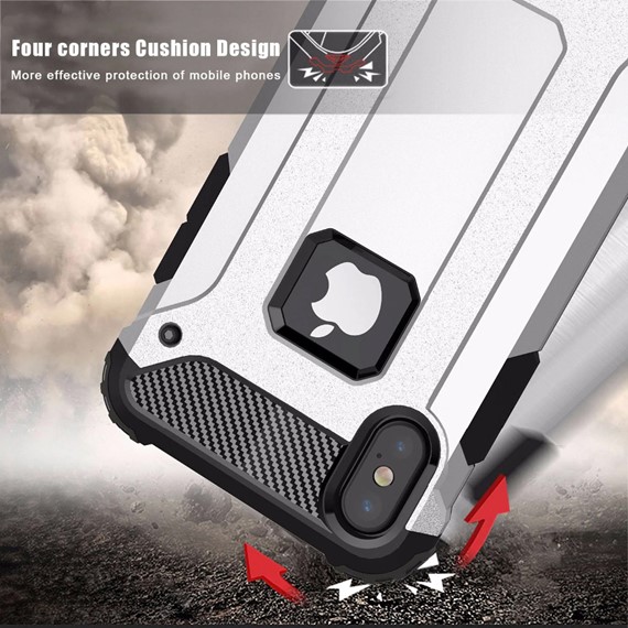 Microsonic Apple iPhone XS Max 6 5 Kılıf Rugged Armor Siyah 3