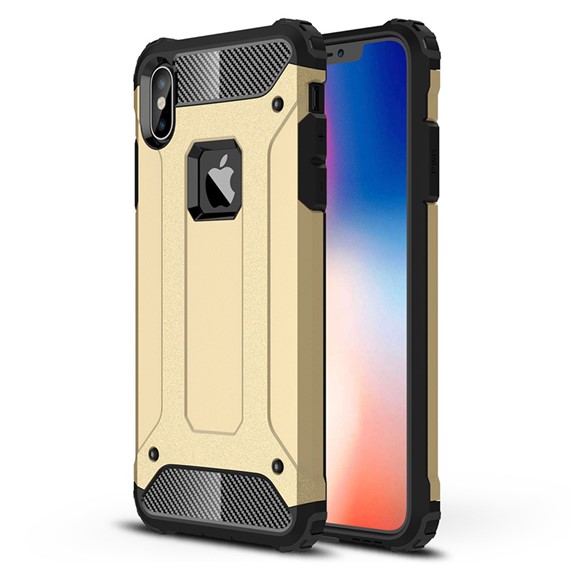 Microsonic Apple iPhone XS Max 6 5 Kılıf Rugged Armor Gold 1