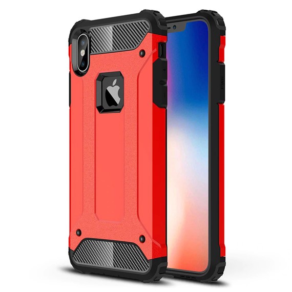Microsonic Apple iPhone XS Max 6 5 Kılıf Rugged Armor Kırmızı 1