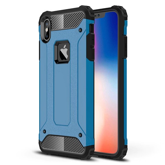 Microsonic Apple iPhone XS Max 6 5 Kılıf Rugged Armor Mavi 1