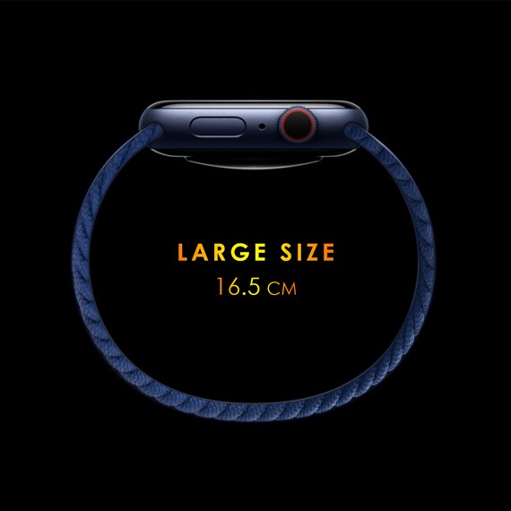 Microsonic Samsung Galaxy Watch 6 Classic 47mm Kordon Large Size 165mm Braided Solo Loop Band Siyah 3