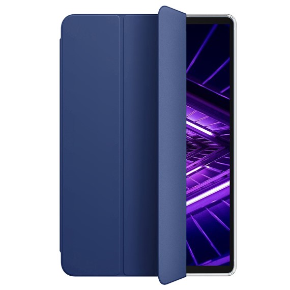 Microsonic Lenovo Tab M10 Plus 3 Nesil 10 6 Kılıf TB-125F-TB-128F Slim Translucent Back Smart Cover Lacivert 2