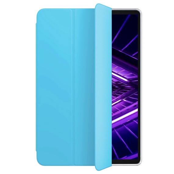 Microsonic Lenovo Tab M10 3 Nesil 10 1 Kılıf TB-328F Slim Translucent Back Smart Cover Mavi 2