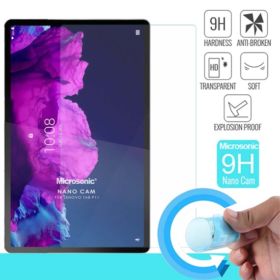 Microsonic Lenovo Tab P11 TB-J606F Nano Glass Cam Ekran Koruyucu 1