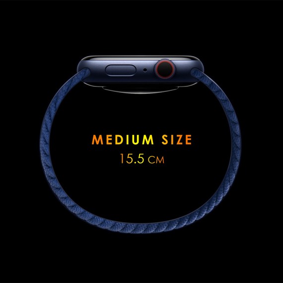 Microsonic Garmin Vivoactive 5 Kordon Medium Size 155mm Braided Solo Loop Band Koyu Yeşil 3