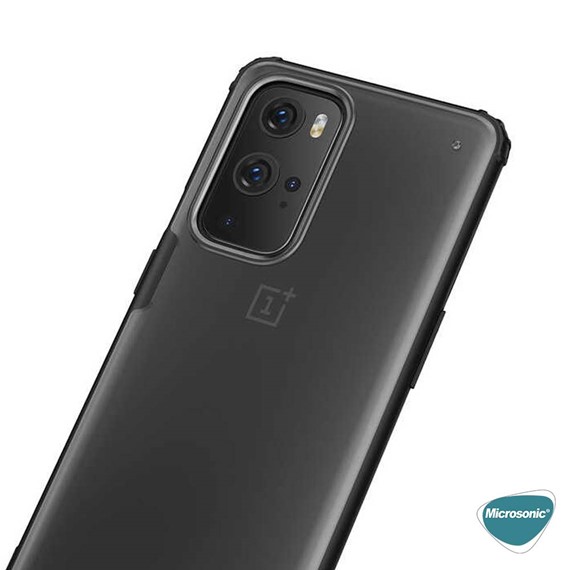 Microsonic OnePlus 9 Pro Kılıf Frosted Frame Yeşil 5