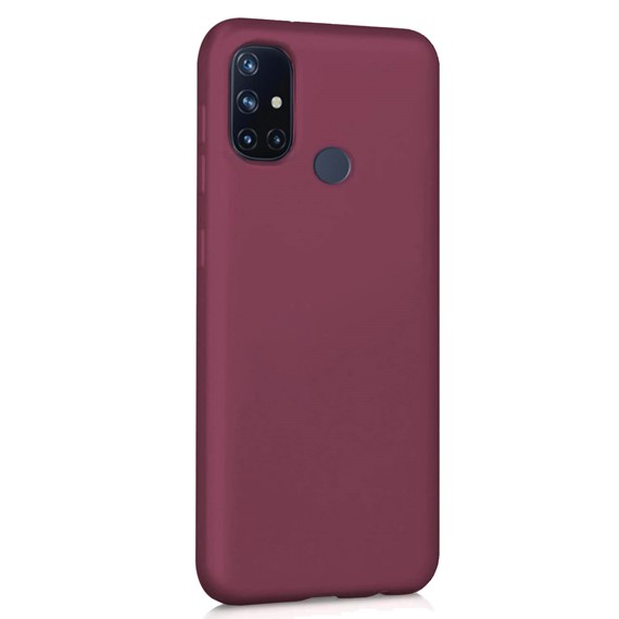 Microsonic Matte Silicone OnePlus Nord N10 5G Kılıf Mor 2