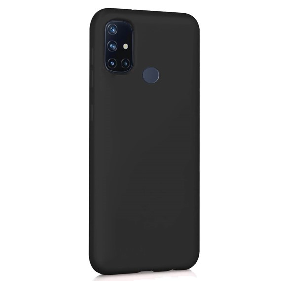 Microsonic Matte Silicone OnePlus Nord N10 5G Kılıf Siyah 2