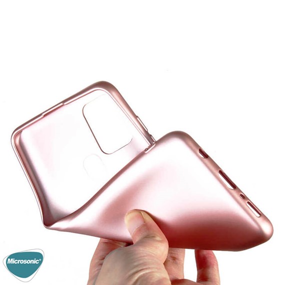 Microsonic Matte Silicone OnePlus Nord N100 Kılıf Gold 6