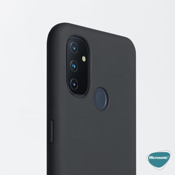 Microsonic Matte Silicone OnePlus Nord N10 5G Kılıf Lacivert 7