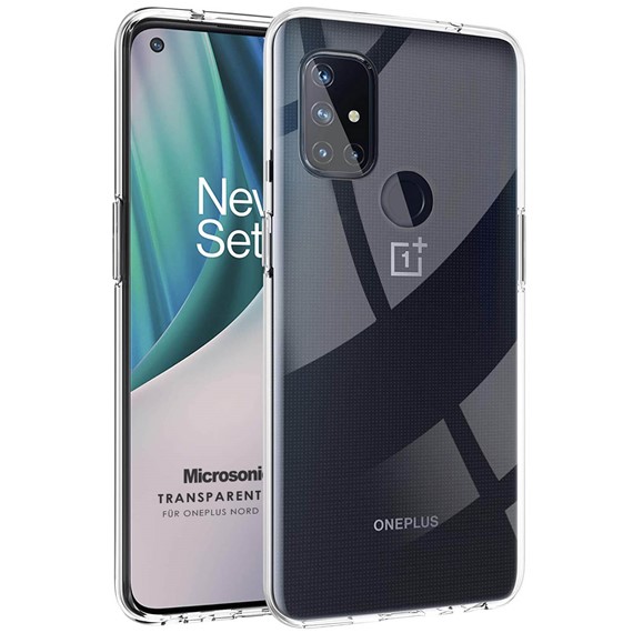 Microsonic OnePlus Nord N10 5G Kılıf Transparent Soft Beyaz 1