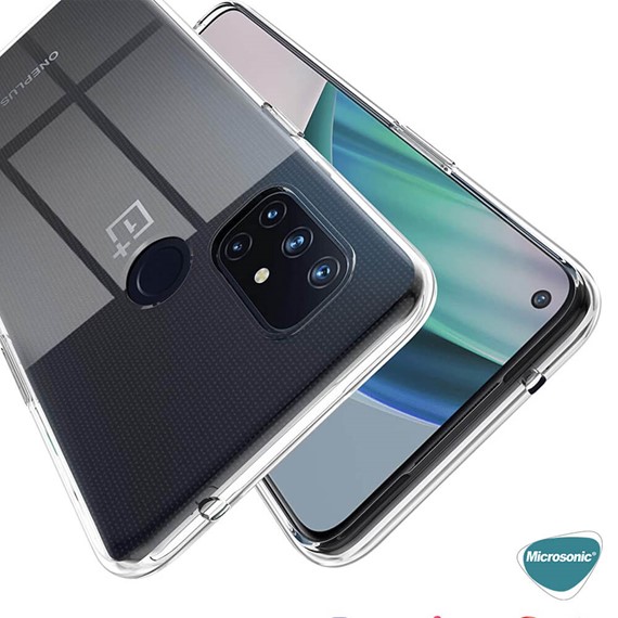 Microsonic OnePlus Nord N10 5G Kılıf Transparent Soft Beyaz 3