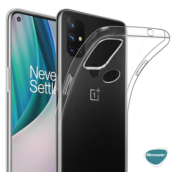 Microsonic OnePlus Nord N10 5G Kılıf Transparent Soft Beyaz 8