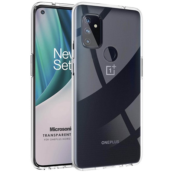 Microsonic OnePlus Nord N100 Kılıf Transparent Soft Beyaz 1