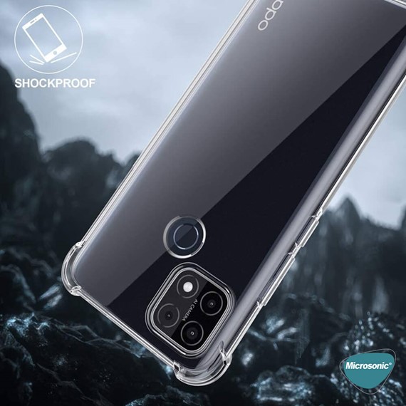 Microsonic Oppo A15s Kılıf Shock Absorbing Şeffaf 7