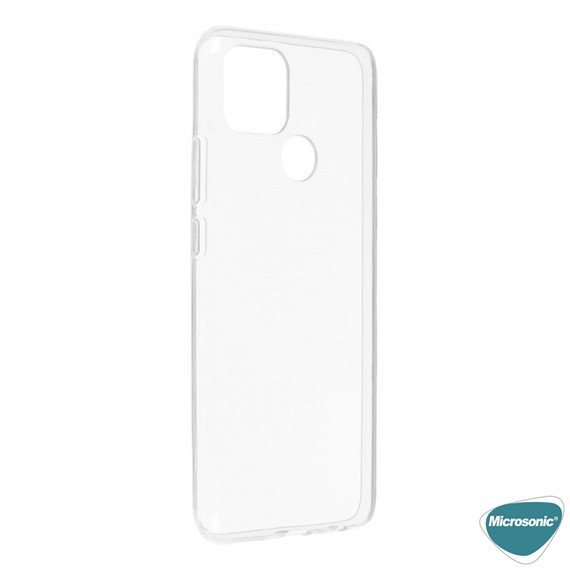 Microsonic Oppo A15s Kılıf Transparent Soft Beyaz 4