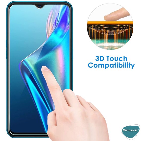 Microsonic Oppo A15s Tempered Glass Cam Ekran Koruyucu 8