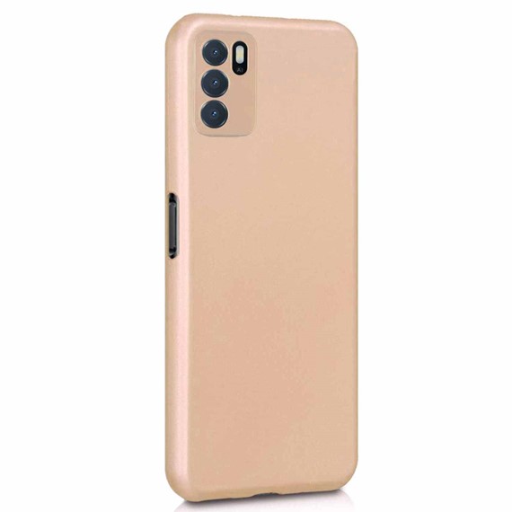 Microsonic Matte Silicone Oppo A16 Kılıf Gold 2