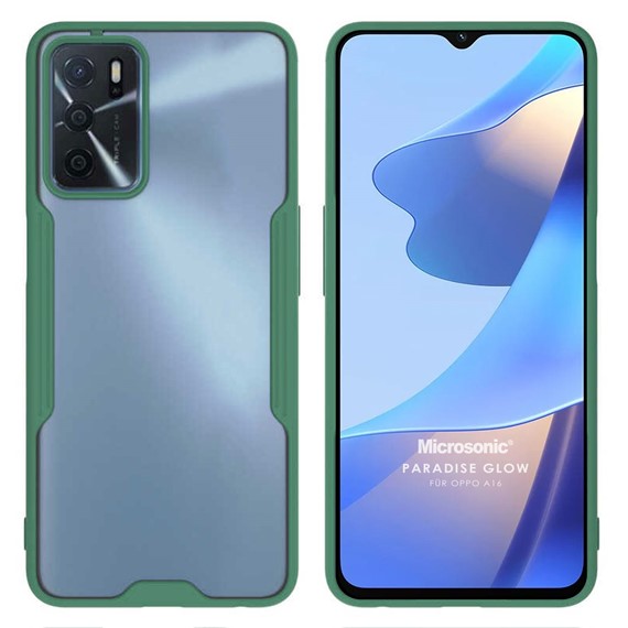 Microsonic Oppo A16 Kılıf Paradise Glow Yeşil 1