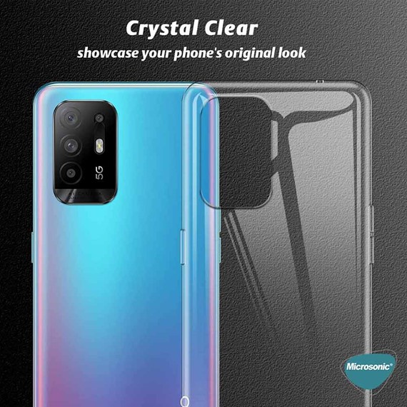 Microsonic Oppo A16 Kılıf Transparent Soft Beyaz 6