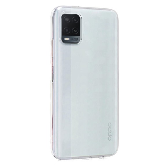 Microsonic Oppo A54 4G Kılıf Transparent Soft Beyaz 2