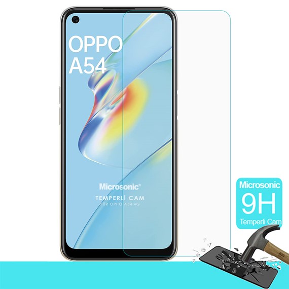 Microsonic Oppo A54 4G Tempered Glass Cam Ekran Koruyucu 1