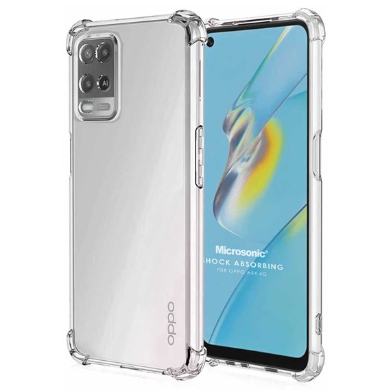 Microsonic Oppo A54 4G Kılıf Shock Absorbing Şeffaf 1