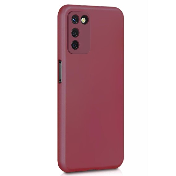 Microsonic Matte Silicone Oppo A55 5G Kılıf Mor 2