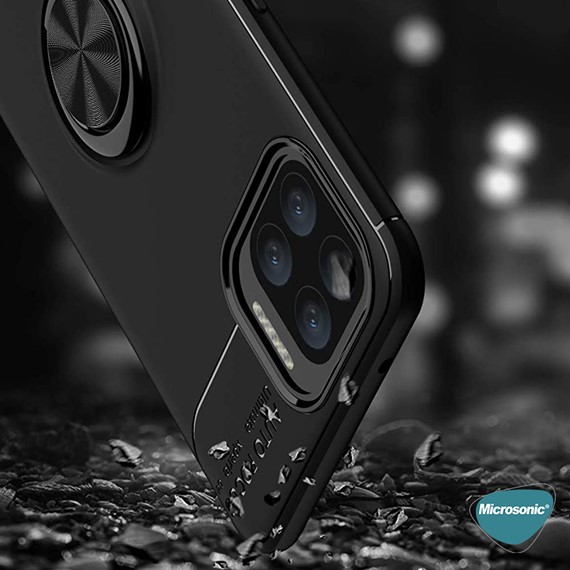 Microsonic Oppo A73 Kılıf Kickstand Ring Holder Siyah 3