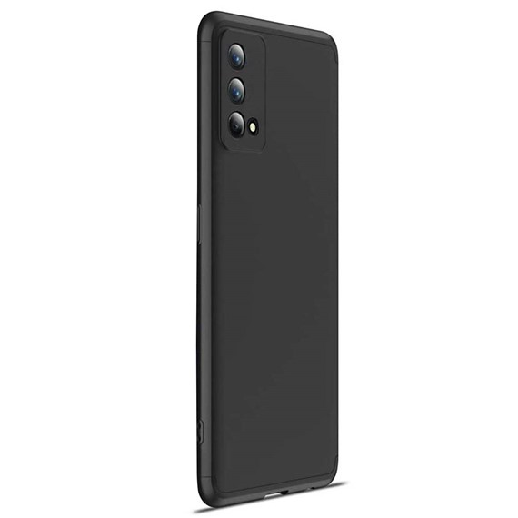 Microsonic Oppo A74 4G Kılıf Double Dip 360 Protective Siyah 2