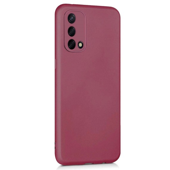 Microsonic Matte Silicone Oppo A74 4G Kılıf Mor 2