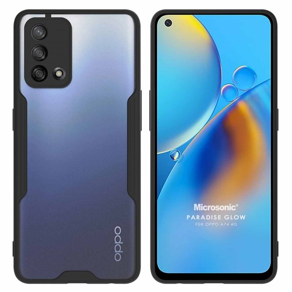 Microsonic Oppo A74 4G Kılıf Paradise Glow Siyah 1